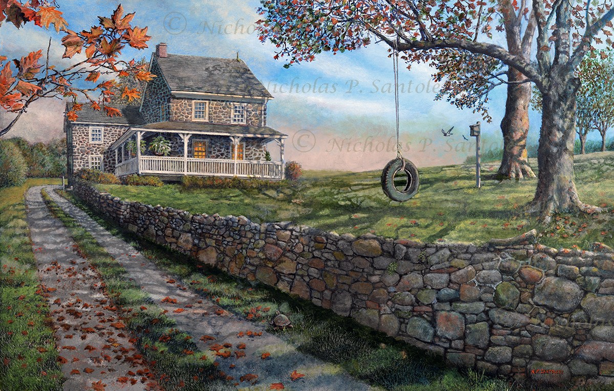 Nicholas P. Santoleri Hand Signed and Numbered Limited Edition Print:"Turtle Crossing"
