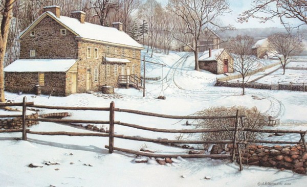 Nicholas P. Santoleri Limited Edition Paper Lithographs : " Colonial Plantation "