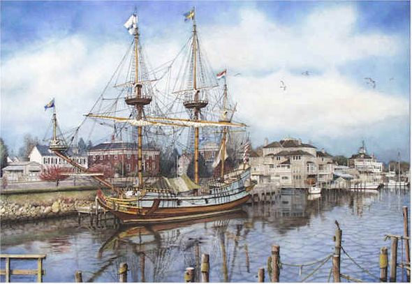 Nicholas P. Santoleri Limited Edition Paper Lithographs : " Reflections at Dawn "