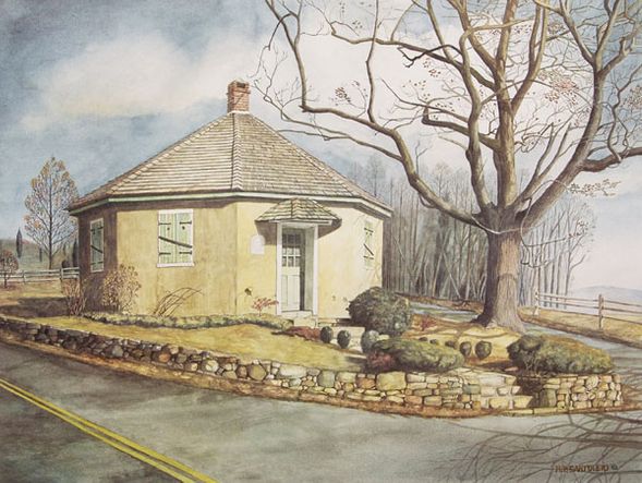 Nicholas Santoleri Limited Edition Print:"Diamond Rock School House"