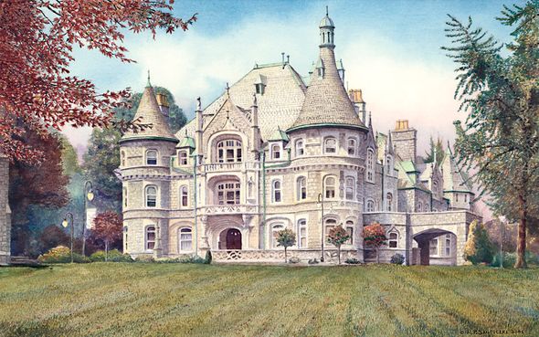 Nicholas Santoleri Limited Edition Print:"Rosemont College (Main Building) "