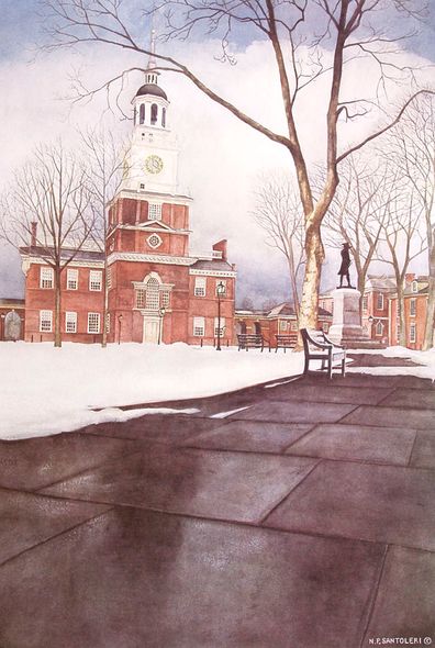 Nicholas Santoleri Limited Edition Print:"We the People (Philadelphia, Pa)"