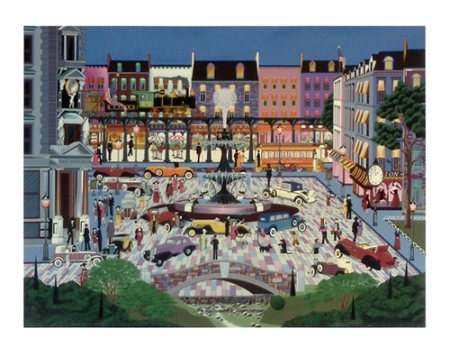 Nicky Watanabe Limited Edition Signed Serigraph Ed. 300:"Me and My Duesenberg"