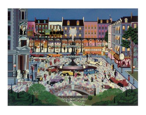 Nicky Watanabe Limited Edition Signed Serigraph Ed. 300:"Me and My Duesenberg"