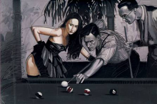 Nico Vrielink Limited Edition Lithograph:"Eight Ball"