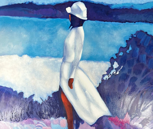 Nicola Simbari Signed Limited Edition Serigraph on Paper: "WHITE DRESS" Nicola Simbari Signed Limited Edition Serigraph on Paper: "WHITE DRESS"