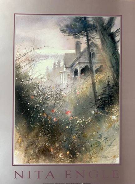 Nita Engle Fine Art Poster Open Edition Paper Lithograph:"House by the Sea"