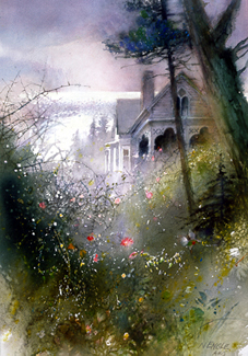 NITA ENGLE  Secondary Market Art: "HOUSE BY THE SEA"