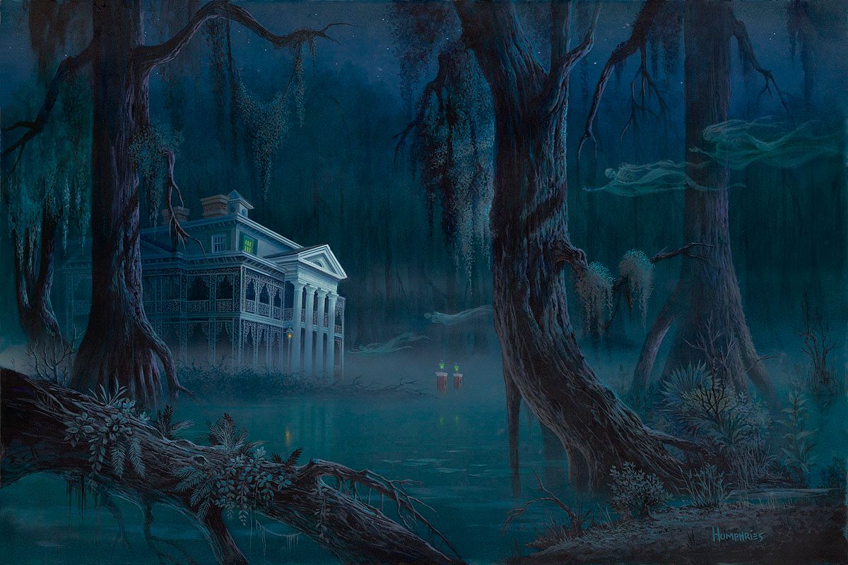 Michael Humphries  Disney Limited Edition Gallery Wrap Canvas Giclee:"Spirits in the Bayou"