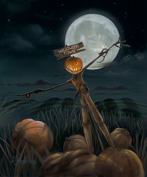 Michael Provenza Disney Limited Edition Gallery Wrap Canvas Giclee:"This is Halloween"