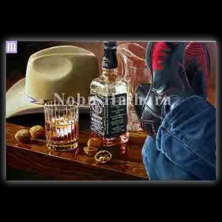 Nobu Haihara Handsigned & Numbered Archival Gicl&eacute;e on Canvas:" Kicking Back"