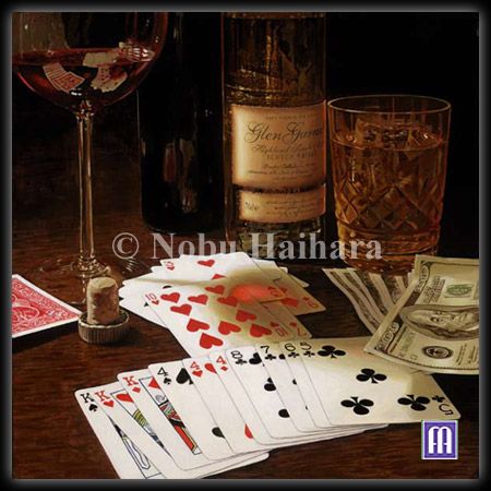 Nobu Haihara Handsigned & Numbered Archival Gicl&eacute;e on Canvas:"The Player "