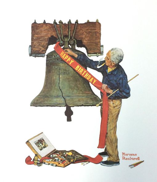 Norman Rockwell Fine Art Open Edition Paper Lithograph:"Celebration"