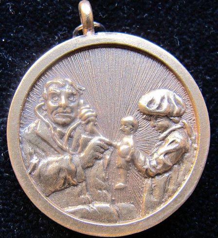 Norman Rockwell Prototype Pendant: "The Doctor and the Doll"