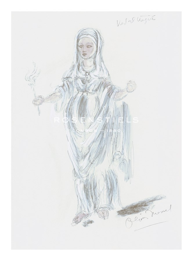 Oliver Messel Hand Numbered Limited Edition Print on Paper :"Designs for Cleopatra XL"
