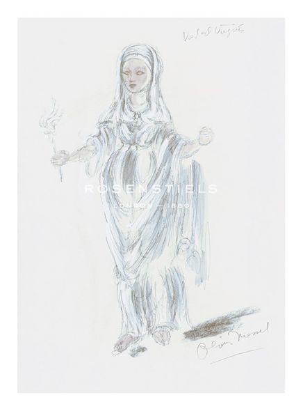 Oliver Messel Hand Numbered Limited Edition Print on Paper :"Designs for Cleopatra XL"