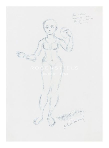 Oliver Messel Hand Numbered Limited Edition Print on Paper :"Designs for Cleopatra XX"