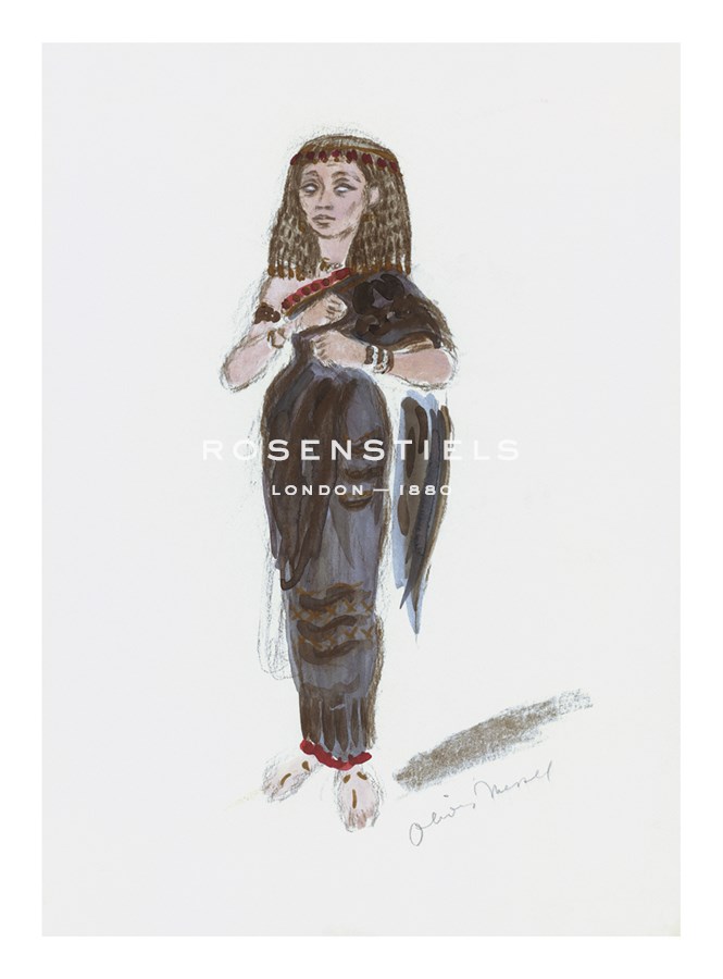Oliver Messel Hand Numbered Limited Edition Print on Paper :"Designs for Cleopatra XXXI"