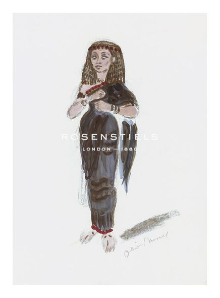 Oliver Messel Hand Numbered Limited Edition Print on Paper :"Designs for Cleopatra XXXI"