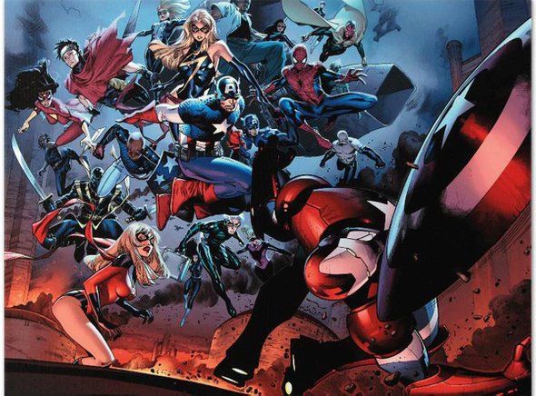 Olivier Coipel and Marvel Comics Limited Edition Gicle on Stretched Canvas: "Siege #3"