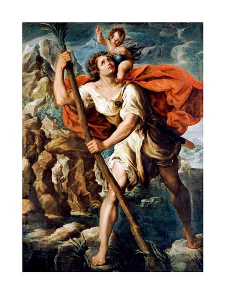 Orazio Borgianni Fine Art Open Edition Gicl&eacute;e:"Saint Christopher"