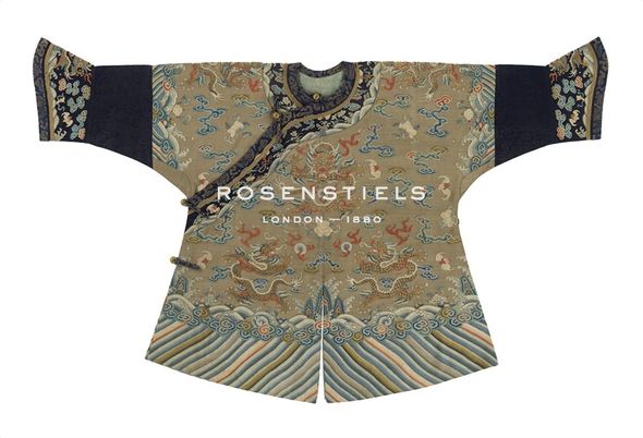 Oriental School Hand Numbered Limited Edition Print on Paper :"Embroidered Silk, Child's Robe"