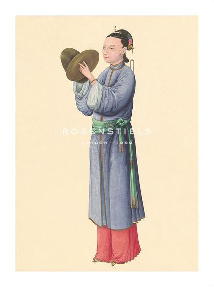 Oriental School Hand Numbered Limited Edition Print on Paper :"Musician I"