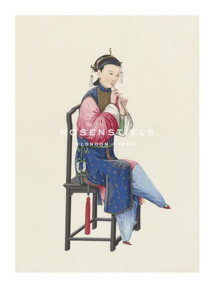 Oriental School Hand Numbered Limited Edition Print on Paper :"Musician III"