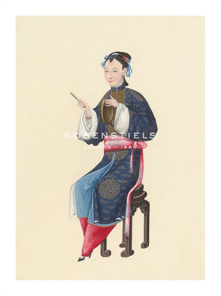 Oriental School Hand Numbered Limited Edition Print on Paper :"Musician V"