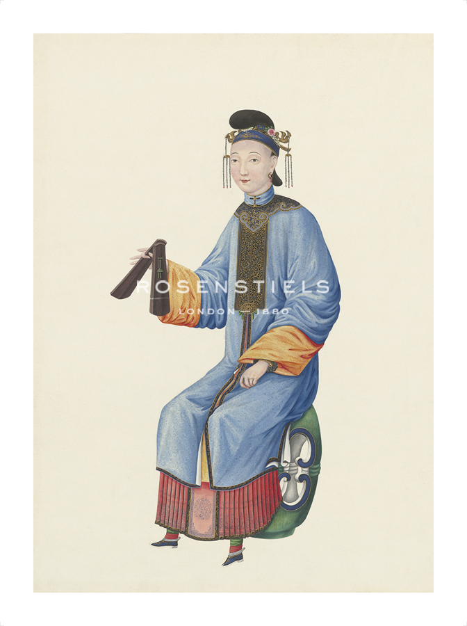 Oriental School Hand Numbered Limited Edition Print on Paper :"Musician VII"