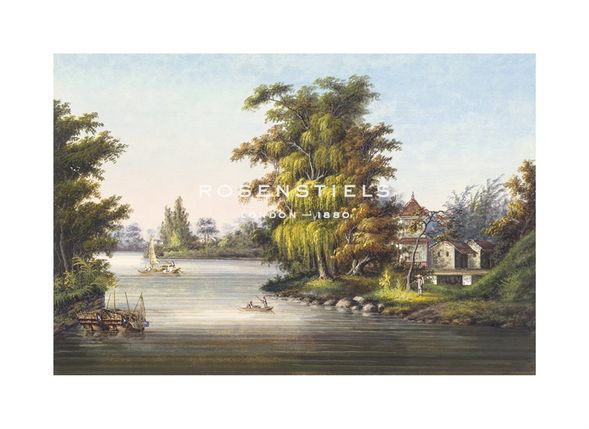 Oriental School Hand Numbered Limited Edition Print on Paper :"Oriental View II"
