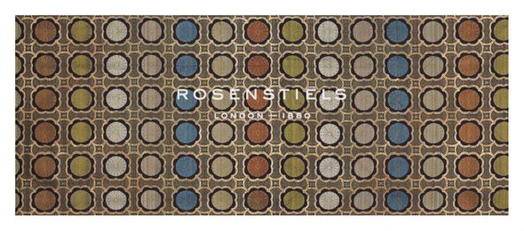 Oriental School Hand Numbered Limited Edition Print on Paper :"Silk Brocade with Japanese Roundal"