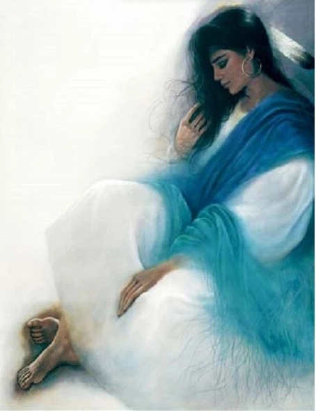 Ozz Franca Limited Edition Lithograph: "Blue Tranquility"