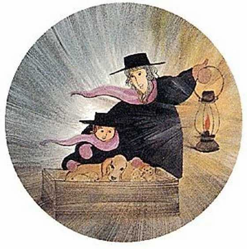 P Buckley Moss Limited Edition  Offset Lithograph: "EVENING SURPRISE"