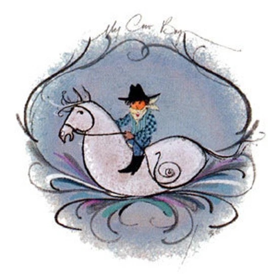 P Buckley Moss Limited Edition Offset Lithograph: "MY COWBOY"