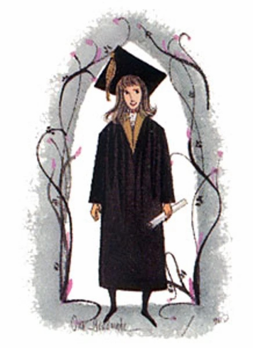 P Buckley Moss Limited Edition Offset Lithograph: "Our Graduate" P Buckley Moss Limited Edition Offset Lithograph: "Our Graduate"