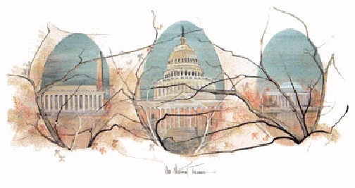 P Buckley Moss Limited Edition  Offset Lithograph: "OUR NATIONAL TREASURE"