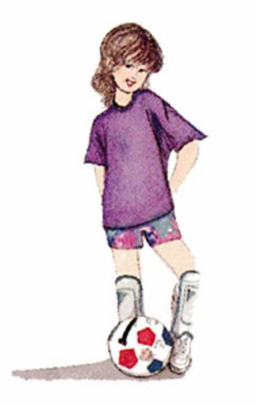 P Buckley Moss Limited Edition Offset Lithograph: "Soccer Queen"