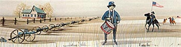 P Buckley Moss Limited Edition Print: "Johnny Shiloh"