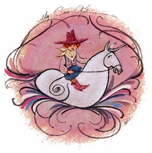 P Buckley Moss Limited Edition Print: "My Cowgirl" P Buckley Moss Limited Edition Print: "My Cowgirl"