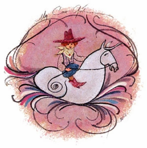 P Buckley Moss Limited Edition Print: "My Cowgirl"