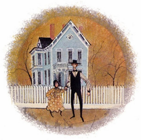 P Buckley Moss Limited Edition Print: "My Dad."