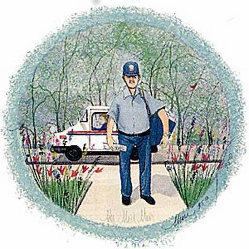 P Buckley Moss Limited Edition Print: "My Mailman" P Buckley Moss Limited Edition Print: "My Mailman"