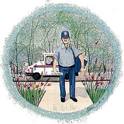 P Buckley Moss Limited Edition Print: "My Mailman"