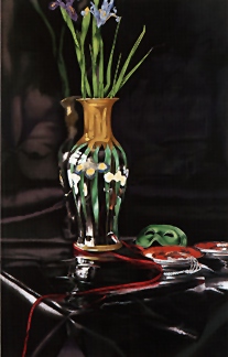 P.S. Gordon Limited Edition Serigraph on Paper: " Basic Black with Pearls "