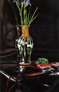 P.S. Gordon Limited Edition Serigraph on Paper: " Basic Black with Pearls "