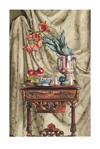 P.S. Gordon Limited Edition Signed Serigraph Ed. 150:"Still Life: Metropolitan Opera, 1992"