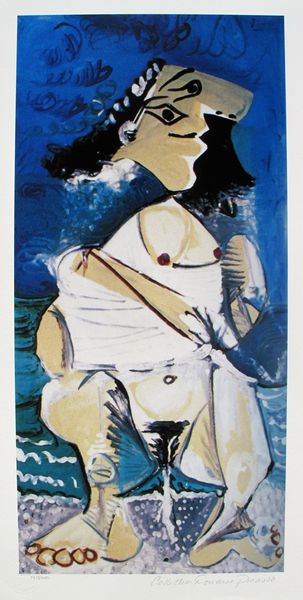 Pablo Picasso Estate Signed Giclee:"#101 Nude Figure"