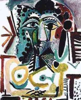 Pablo Picasso Estate Signed Giclee:"#117 Head Of Seated Woman"