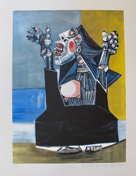 Pablo Picasso Estate Signed Giclee:"#25 The Suppliant"